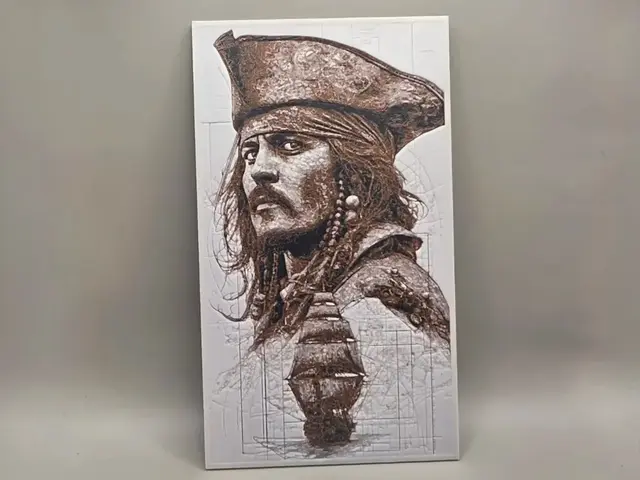 HueForge model: Jack Sparrow - HueForge by keko