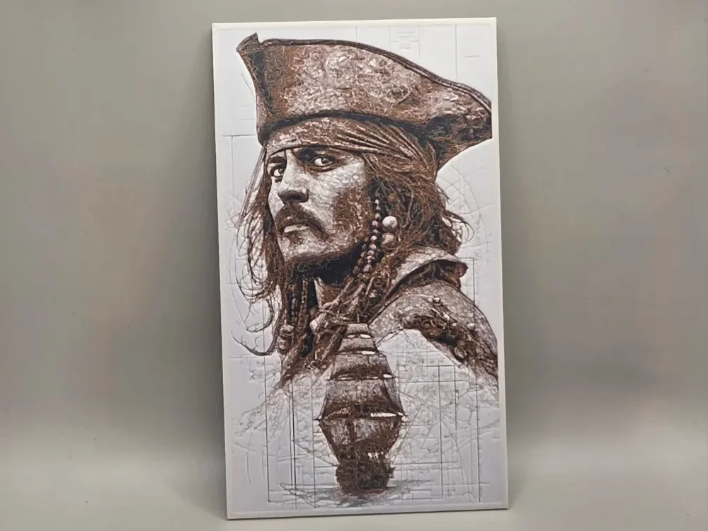 Jack Sparrow - HueForge by keko HueForge model: Jack Sparrow - HueForge by keko