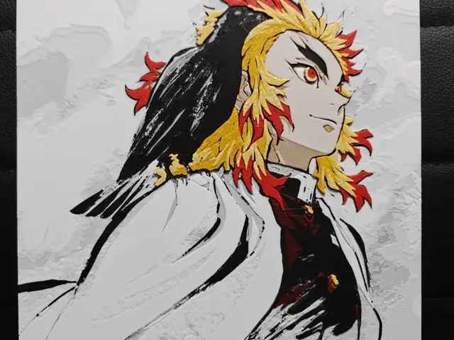 HueForge model: Kyōjurō Rengoku Demon Slayer Kimetsu no Yaiba by TheHueforgeLady