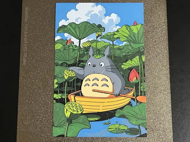 HueForge model: Totoro at Lotus pond Hueforge by FantasyZ