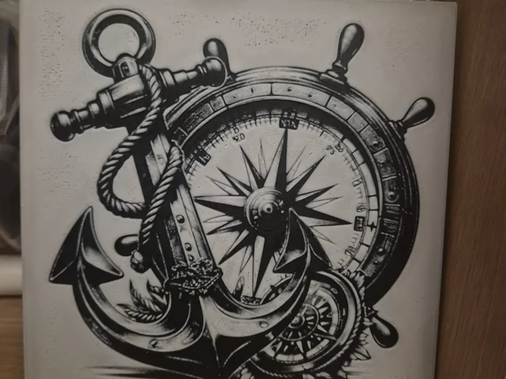 The Anchor and Compass hueforge by Buntsta HueForge model: The Anchor and Compass hueforge by Buntsta