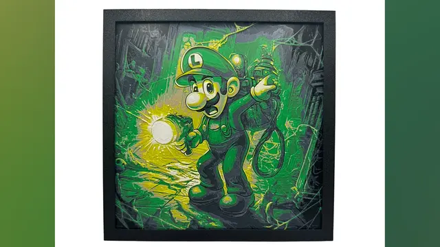 HueForge model: Luigi's Mansion - Nintendo Hueforge by Canadian Gamer