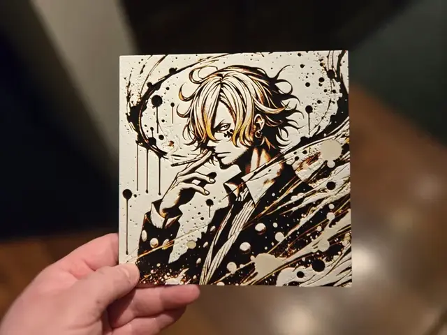 HueForge model: Graffiti Vinsmoke Sanji Hueforge by 3Ree Printing