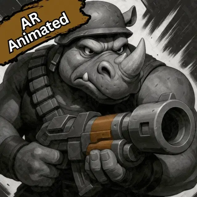 HueForge model: Rocksteady Hueforge by LoFi Layers