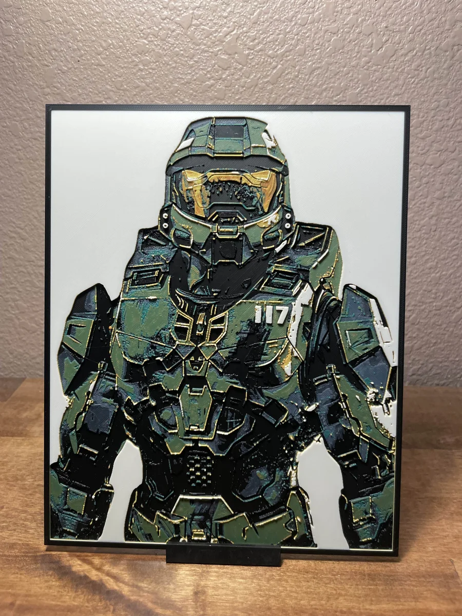 Master Chief by Cloudy Nostalgia HueForge model: Master Chief by Cloudy Nostalgia