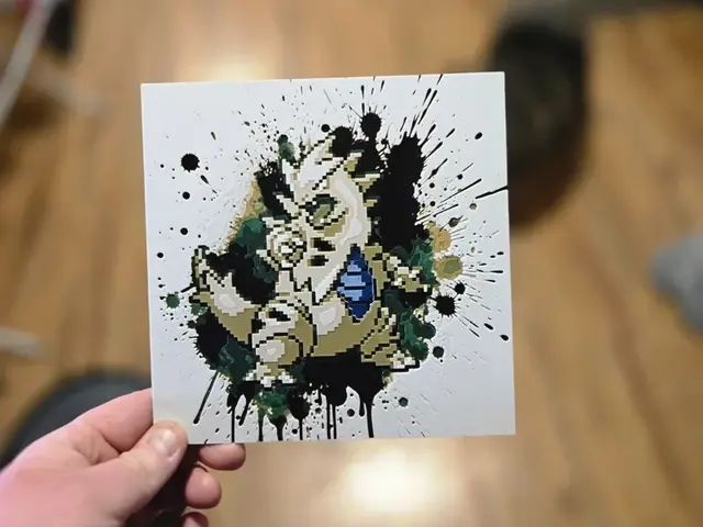 HueForge model: Graffiti Tyranitar Hueforge by 3Ree Printing