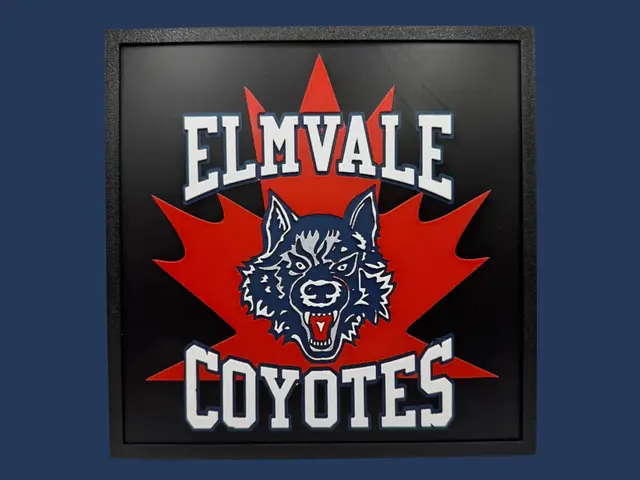 HueForge model: Elmvale Coyotes - Minor Hockey by Canadian Gamer