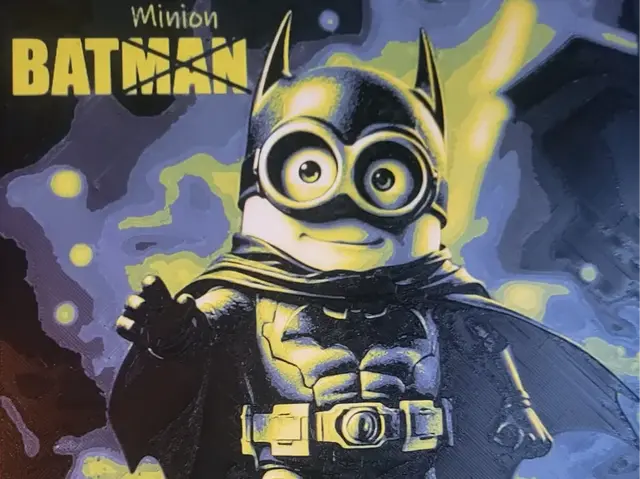 HueForge model: BatMinion Wall Art by FiremanprintsIRL (BR3Design)