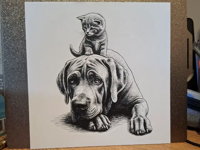 HueForge model: Cat and Dog - Hueforge by 3dGlow