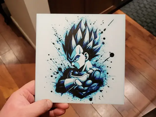 HueForge model: Graffiti Vegeta Hueforge by 3Ree Printing