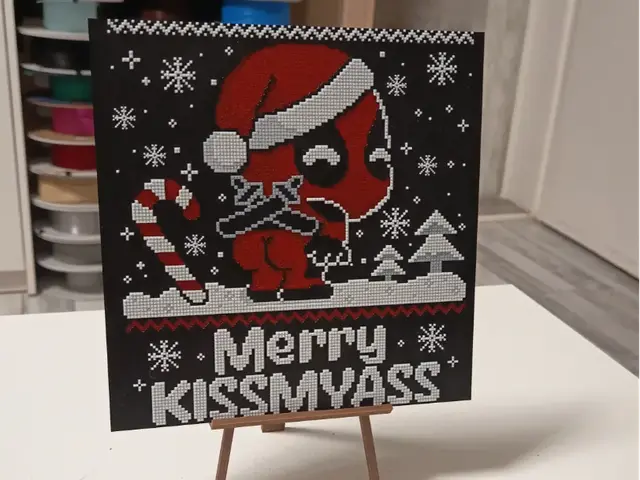 Deadpool Christmas Merry KissMyAss Fun Hueforge