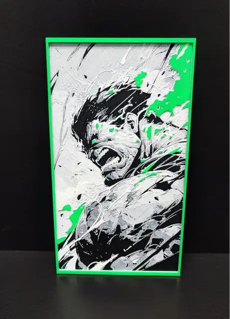 HueForge model: Hulk Rage by Garuda3D