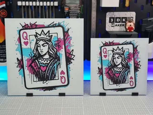 Graffiti Queen of Hearts – Hueforge – 4 Colors