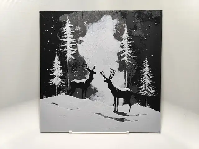 Minimalistic Deers - Hueforge