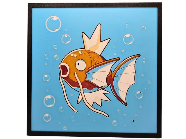 HueForge model: Magikarp by BusyKikiBee