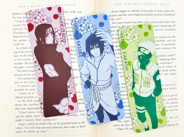 HueForge model: Naruto Bookmark Set - Sasuke, Kakashi & Itachi by Artful Creator