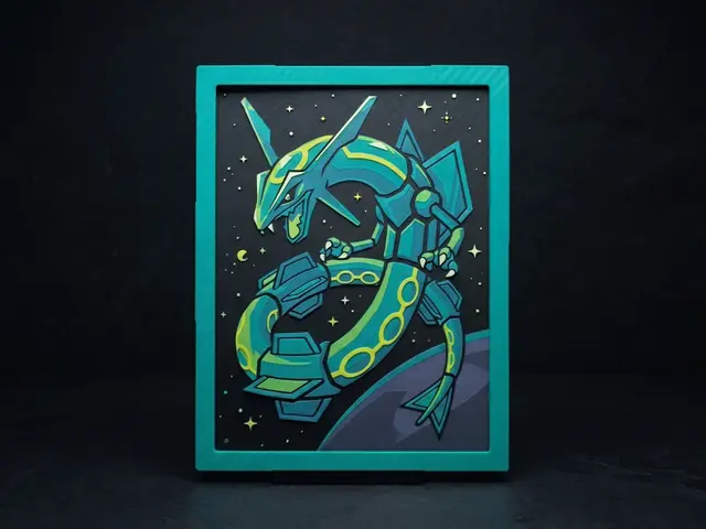 Space Rayquaza - Hueforge Wall Art