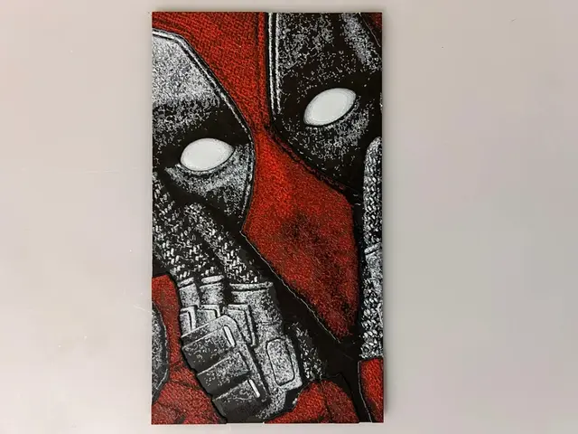 HueForge model: Deadpool Shocked Closeup by 3djd