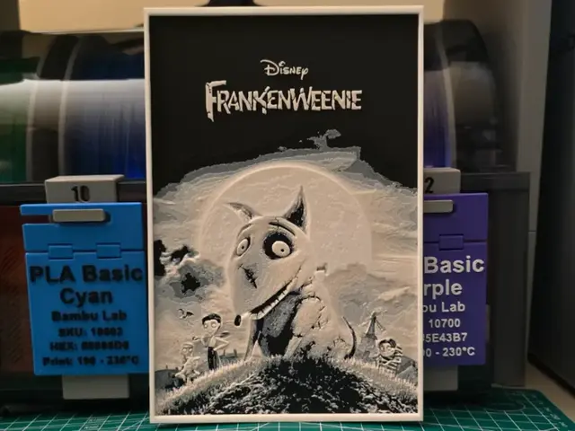 Frankenweenie Movie Poster - Hueforge Art