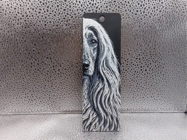 HueForge model: Afghan Hound Bookmark – Hueforge by Borishotch Industries