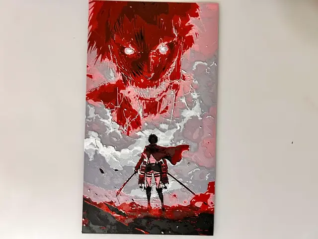 HueForge model: Attack on Titan - Facing Eren the Founding Titan by 3djd