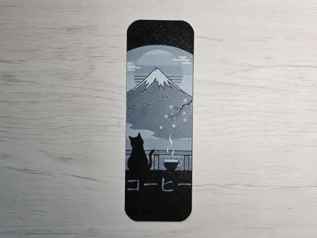 HueForge model: Cat Japan Bookmark by Atrus Design