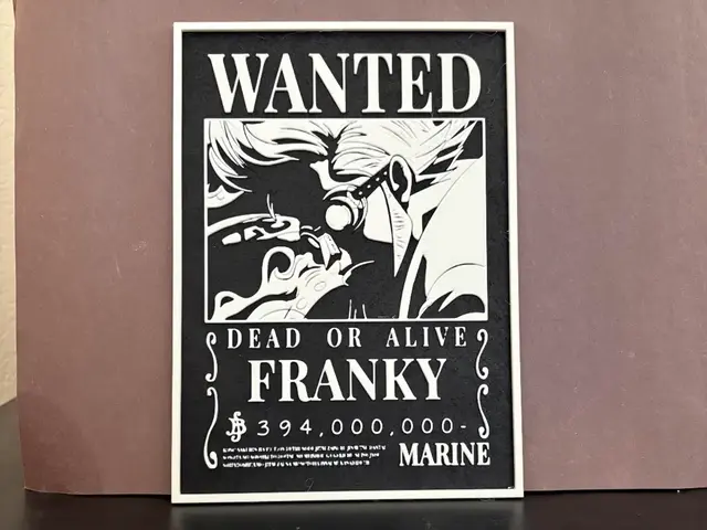 HueForge model: Franky Wanted Poster - One Piece Hueforge by Estiv