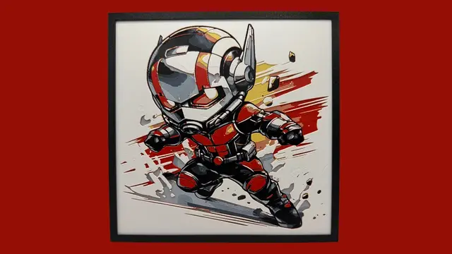 HueForge model: Ant-Man - Chibi Edition - Marvel Hueforge by Canadian Gamer