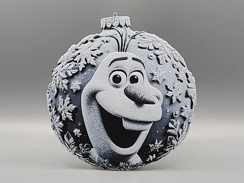 Olaf Frozen Christmas Tree Decoration Ornament 1 by Sarge HueForge model: Olaf Frozen Christmas Tree Decoration Ornament 1 by Sarge
