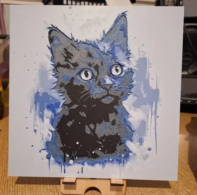 HueForge model: Kitten hueforge 20cmx20cm by 3dGlow