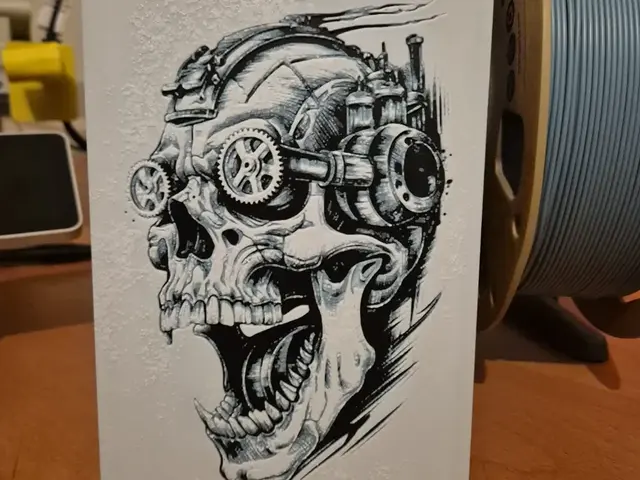 HueForge model: steampunk skull hueforge by Buntsta