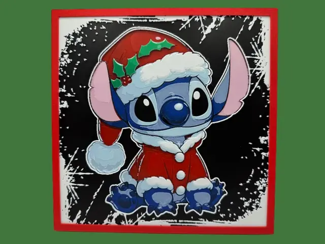 HueForge model: Stitch as Santa Clause by Canadian Gamer
