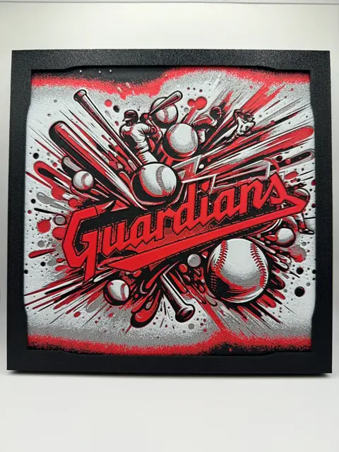HueForge model: Cleveland Guardians - MLB Hueforge by Canadian Gamer