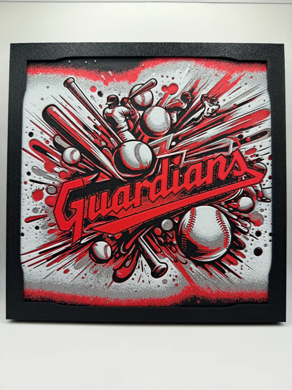 Cleveland Guardians - MLB Hueforge by Canadian Gamer HueForge model: Cleveland Guardians - MLB Hueforge by Canadian Gamer