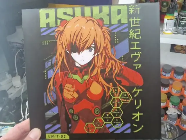 HueForge model: Asuka Hueforge - Evangelion by Dakiren
