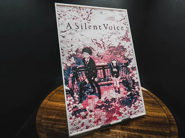 HueForge model: A Silent Voice The Movie (Movie Poster - HueForge) by HugheCraft