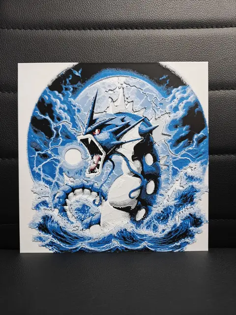 HueForge model: Gyarados by TheHueforgeLady