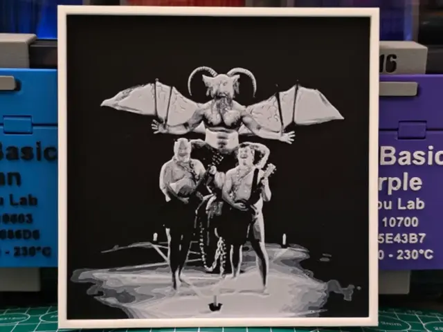 HueForge model: Tenacious D "Tenacious D" Album - Hueforge Art by Lumpy3D