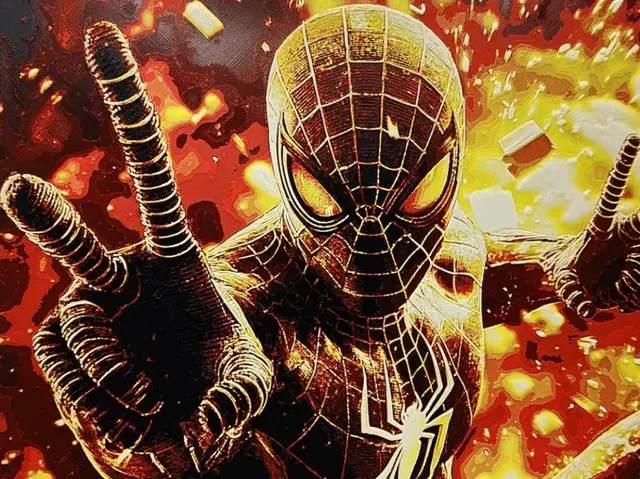 HueForge model: Spiderman Explosion Hueforge by Sarge