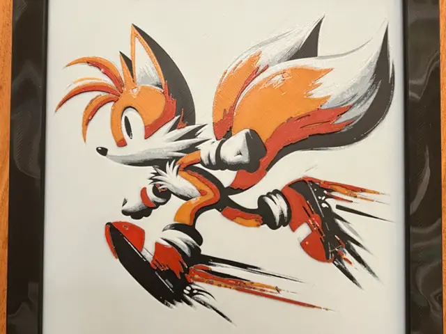 HueForge model: Tails by JustBe 3D Printing