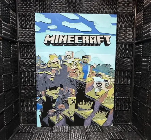 HueForge model: Hueforge Game Poster - Minecraft - by JoDau