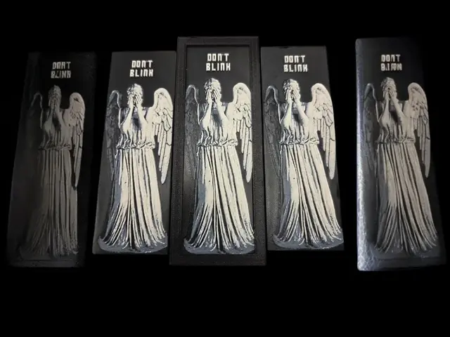 HueForge model: Weeping Angel Don't Blink 50x150 Bookmark by MythicHue's