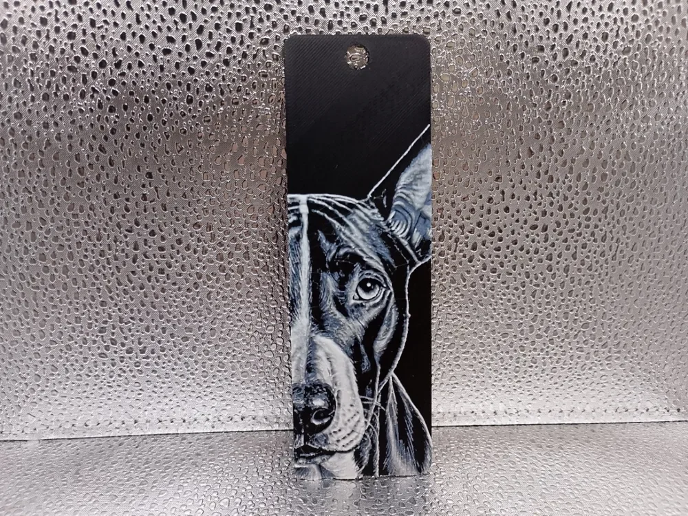 Bull Terrier Bookmark – Hueforge by Borishotch Industries HueForge model: Bull Terrier Bookmark – Hueforge by Borishotch Industries