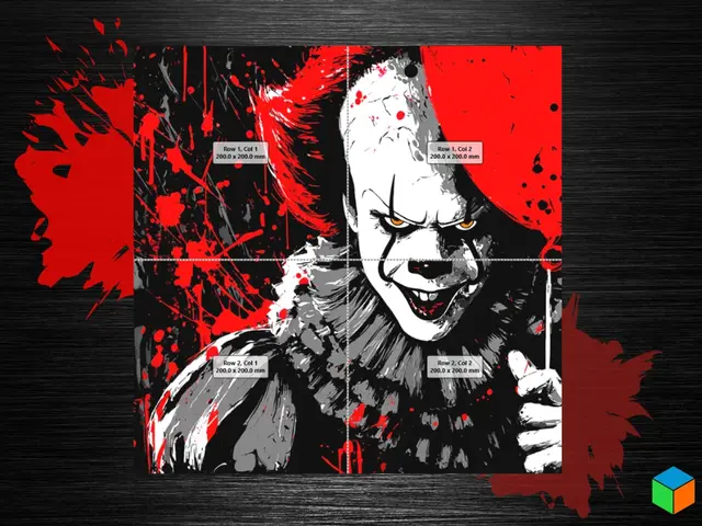 HueForge model: 🎈💀 BONUS DROP — Massive 400x400 Pennywise Poster 💀🎈 by 3D Prints By Vic