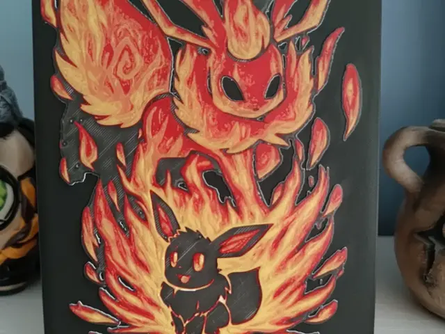 HueForge model: Hueforge  fire eevee by Litolunar