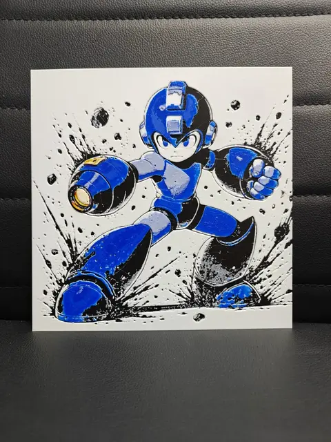 HueForge model: Megaman by TheHueforgeLady