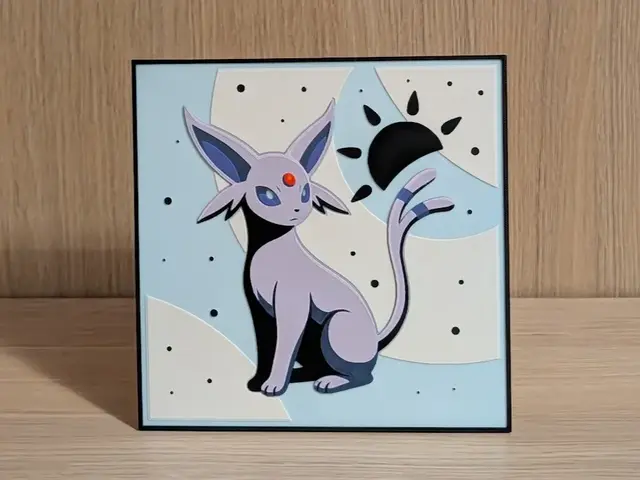 HueForge model: Espeon Hueforge & Frame by Nextopia
