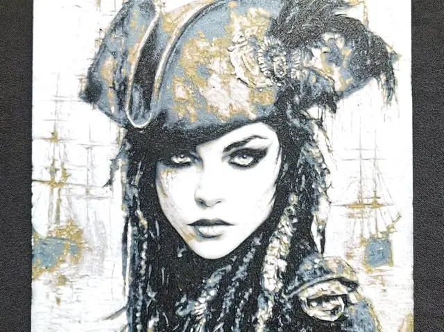 HueForge model: Pirate Girl II. HueForge by fD.667