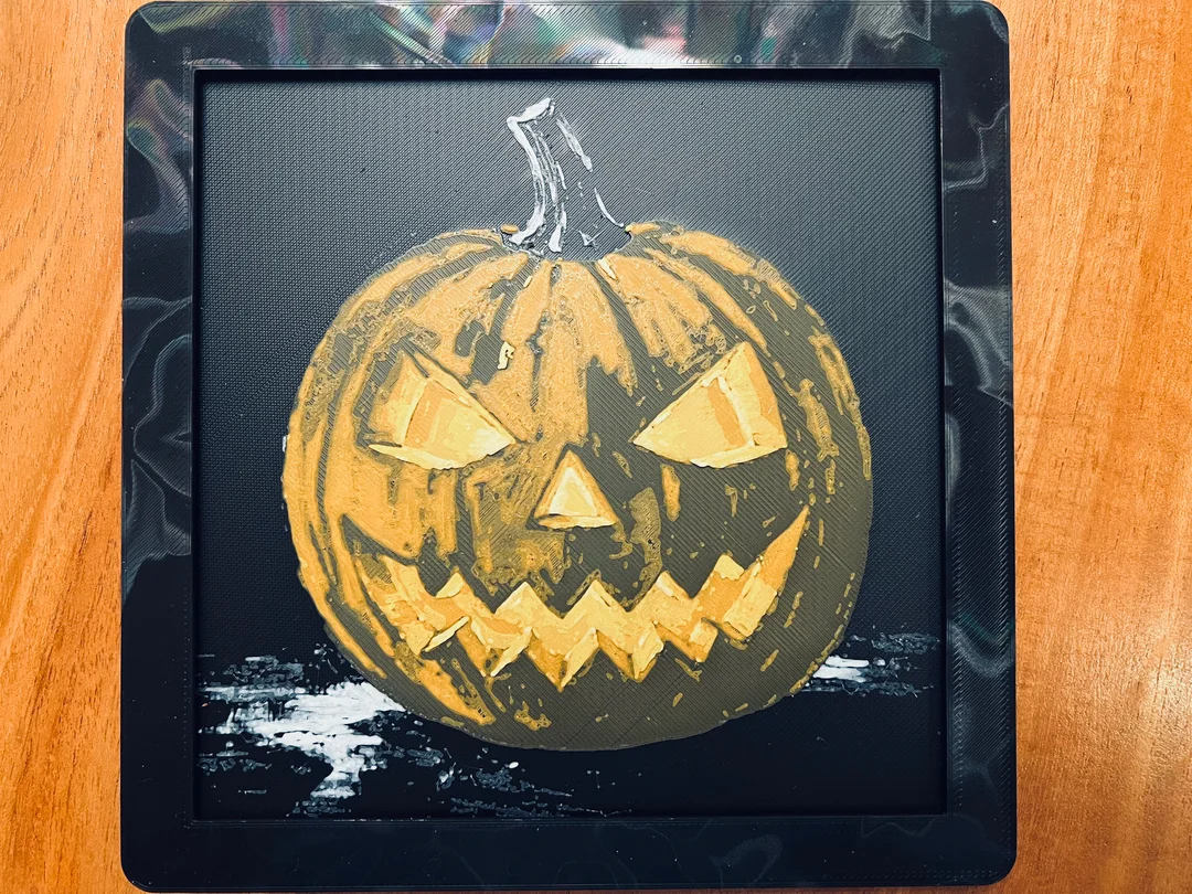 Jack-O-Lantern by JustBe 3D Printing HueForge model: Jack-O-Lantern by JustBe 3D Printing