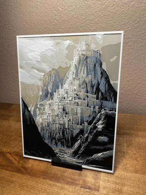 HueForge model: Minas Tirith by Cloudy Nostalgia